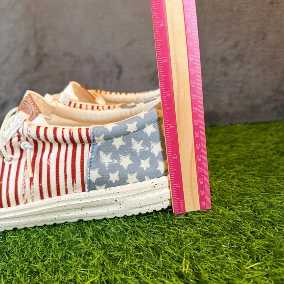Hey Dude Wally American Flag Stars Stripes Shoes Loafer USA Men\'s Size 12 NWT main image 13